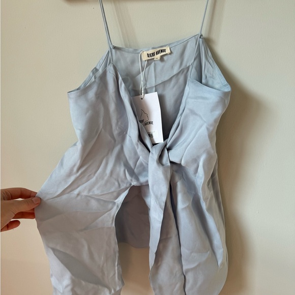 Djerf Avenue Tie Tank Top Baby Blue - Picture 5 of 5